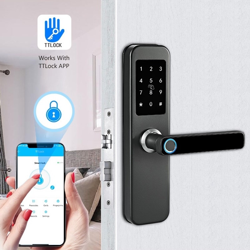 Bluetooth Smart Lock With App For Hotel and Apartment Door SL-BD2 1