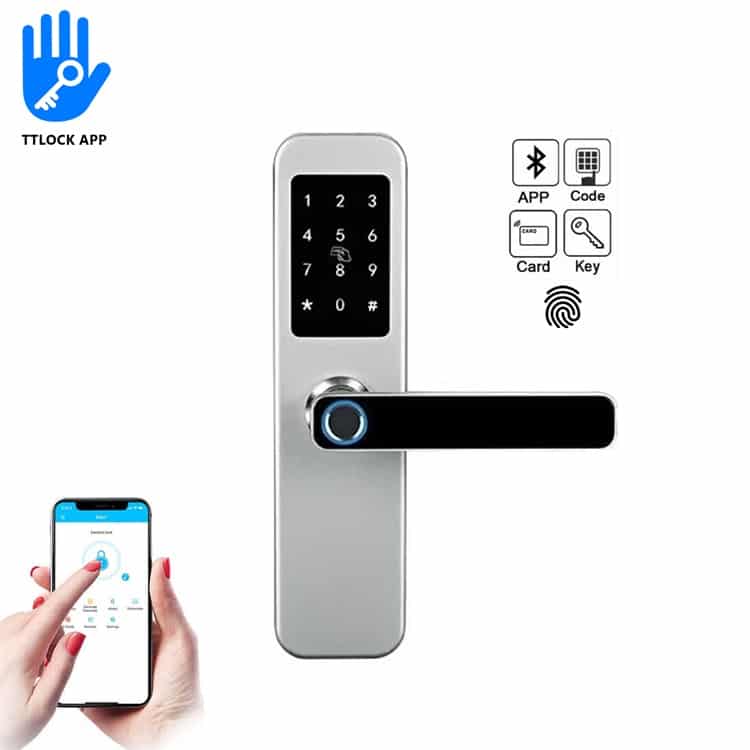 Smart Keyless RFID Bluetooth Keypad Door Lock For Hotel SL-BD19 4