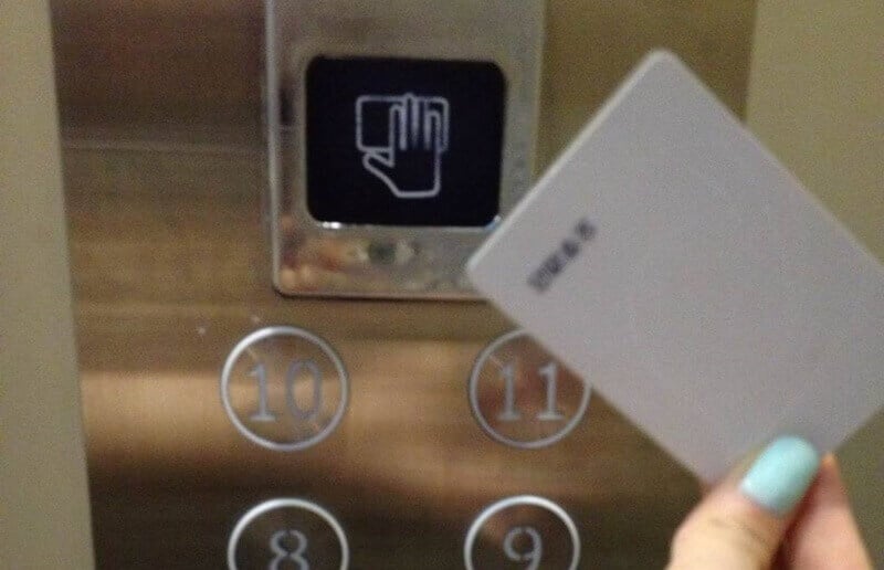 Step 4: Swipe the Key Card to Use the Hotel Elevator